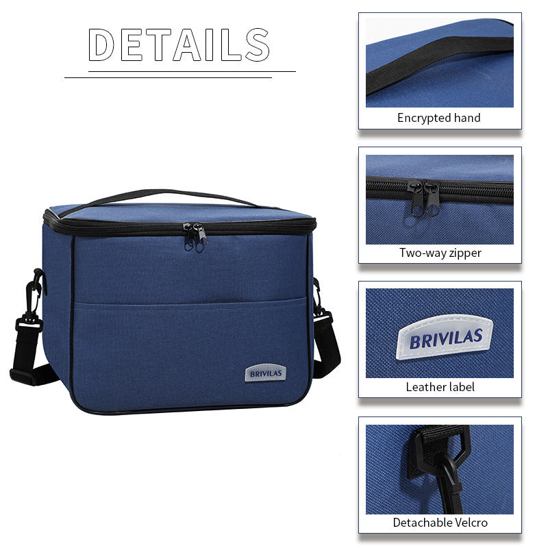 Insulated Multi-Compartment Lunch Cooler