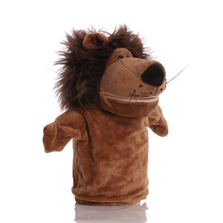 Plush Tiger Hand Puppet With Soft Fleece Movable Mouth Embroidered Features