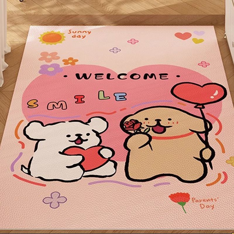 Playful Bunny-Themed Mat