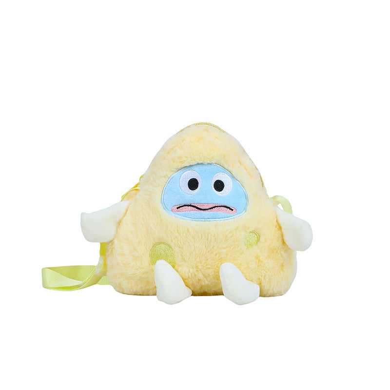 Cute Plush Character Crossbody Bag