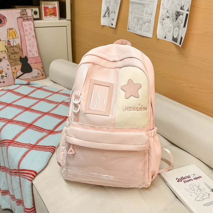 Cozy Plush Star-Embellished Backpack Kalsten