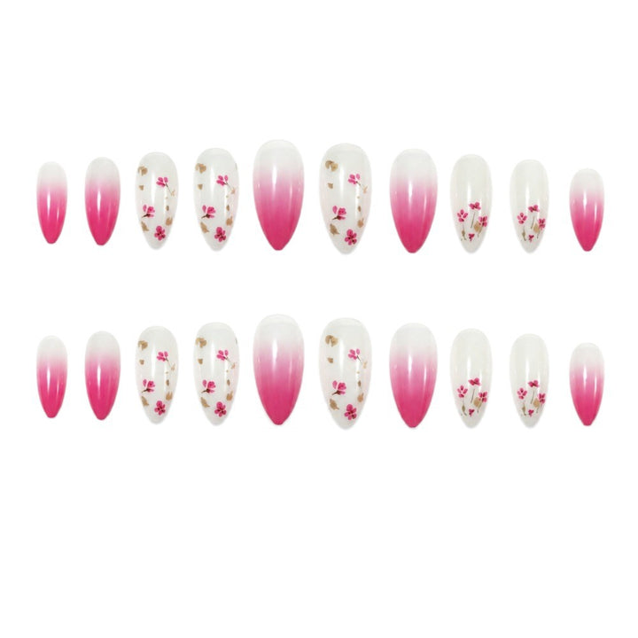 Floral Gradient Press-On Nails Kalsten