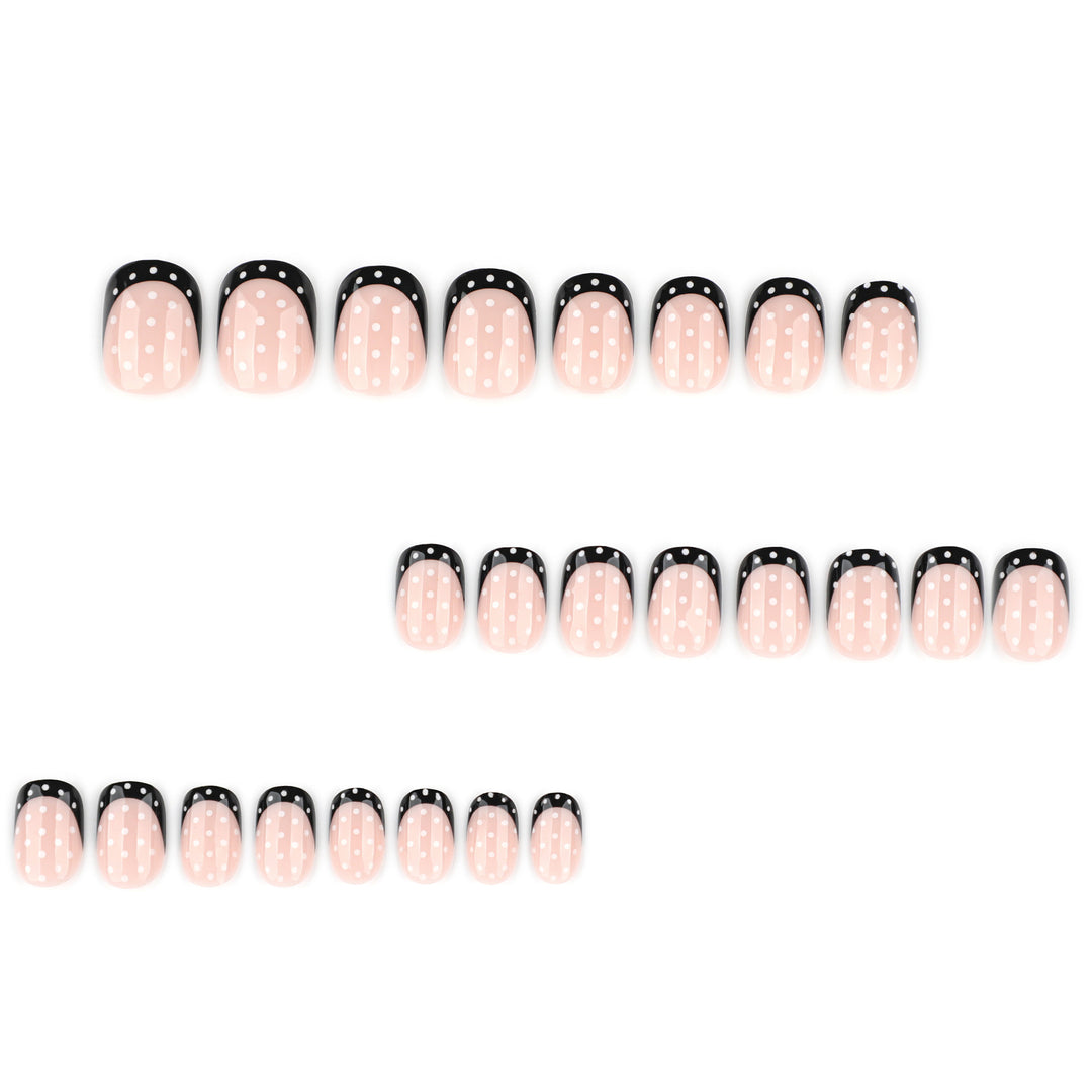 Artful nail art with elegant dots and ombre effect Kalsten