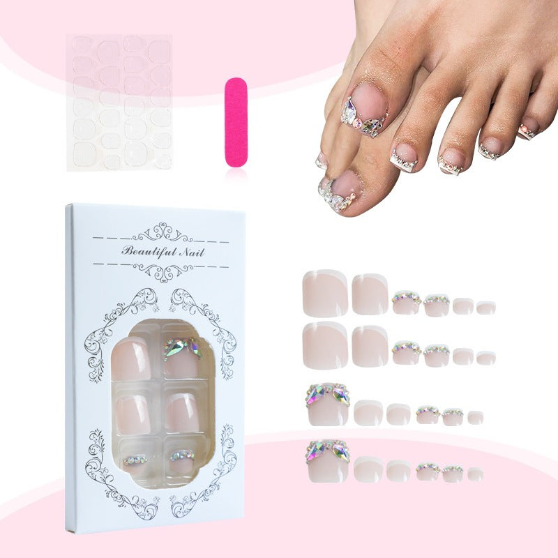 Creative nail art set with glitter and flower embellishments Kalsten