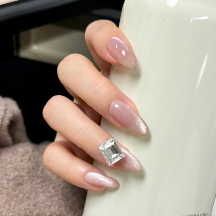 Stunning Almond-Shaped Press-On Nails Set with Decorative Accents Kalsten