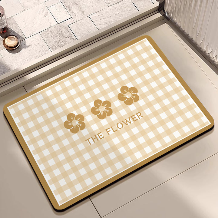 Cheerful Floral Design Indoor Area Mat Kalsten