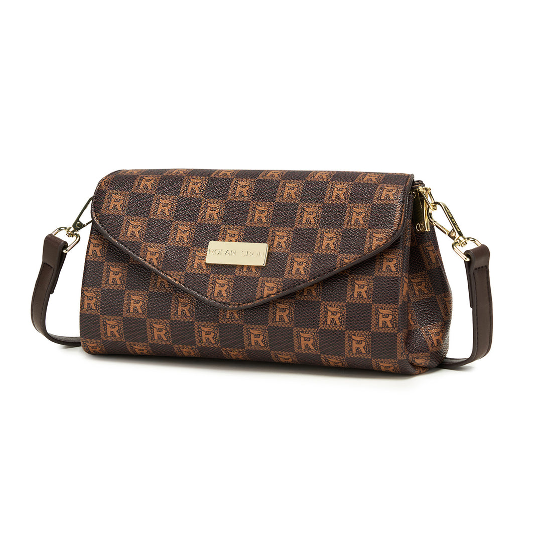 Elegant Chain-Detail Clutch Handbag
