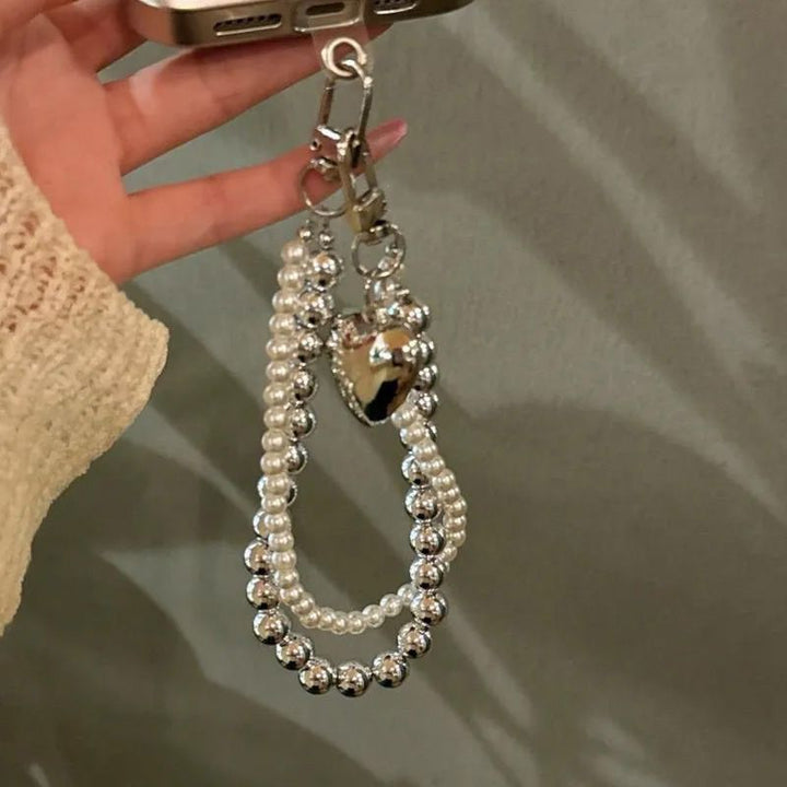 Pearl-Accented Charm Keychain Kalsten