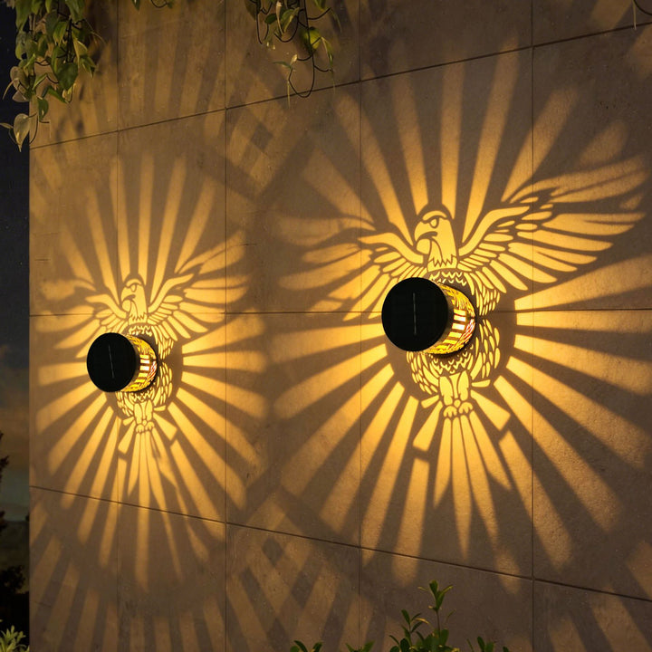 Solar Projection Lantern With Intricate Mandala Cutout And Warm LED Spotlight Kalsten