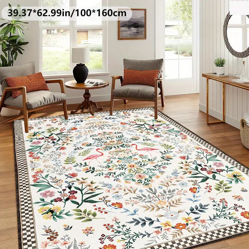 Floral Pattern Decorative Area Rug