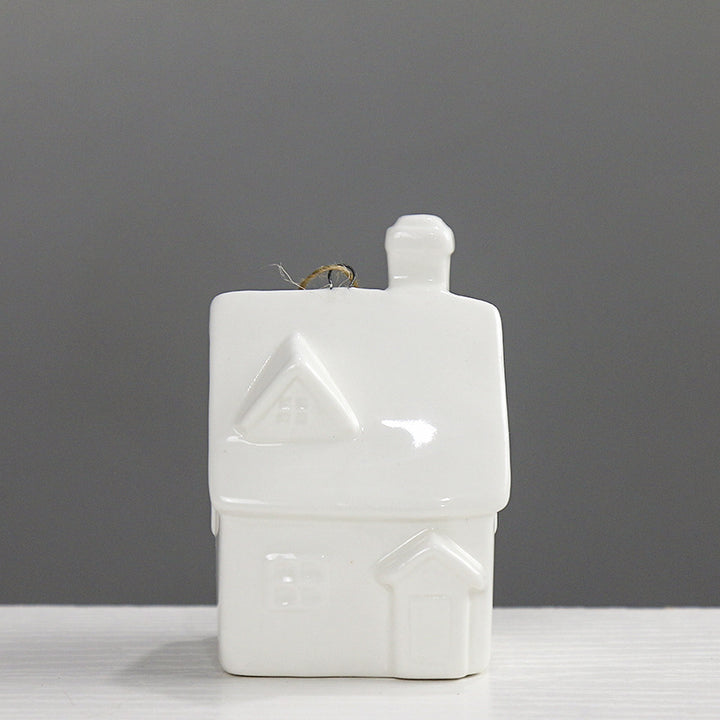 Decorative Ceramic House Figurine Kalsten