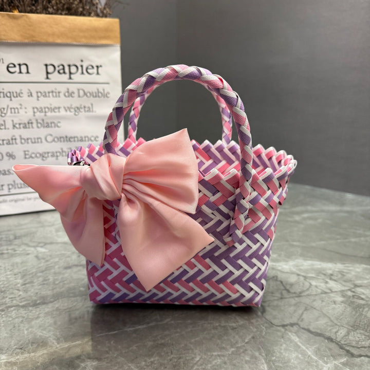 Handcrafted basket bag in stylish design Kalsten