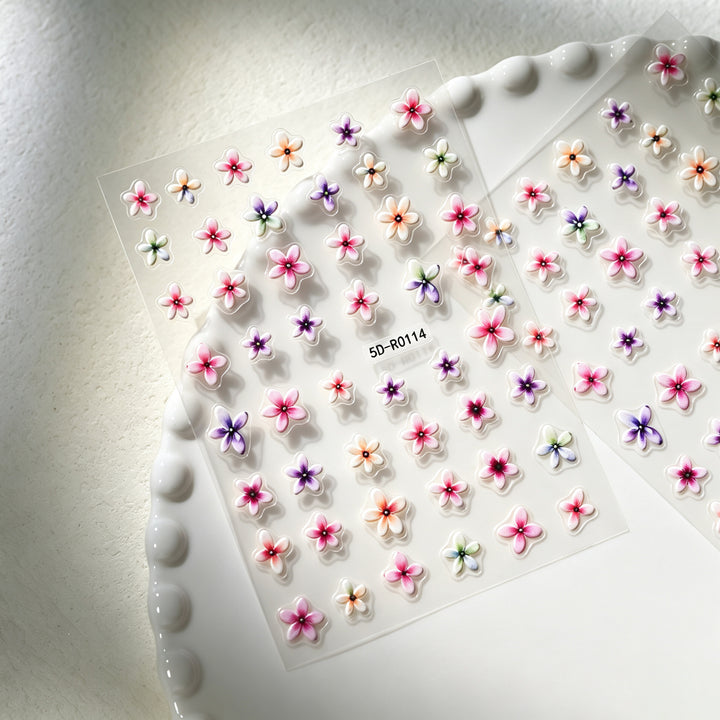 Decorative 3D Floral and Butterfly Nail Art Charms