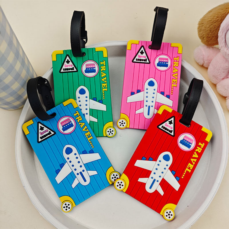 Unisex Luggage Tag in Fun Airplane Design Kalsten