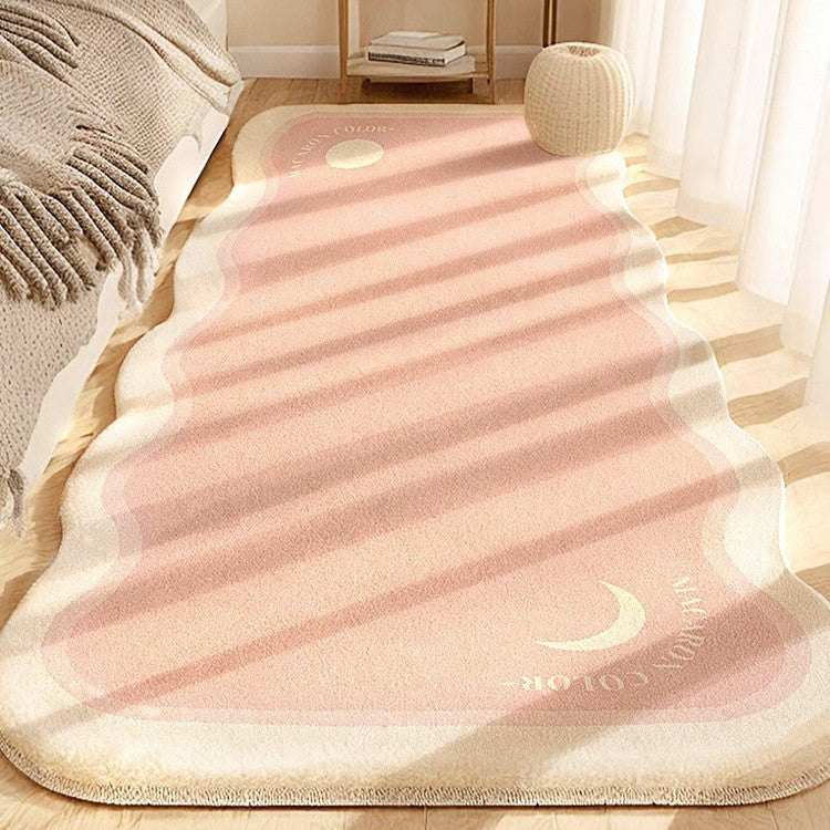 Artistic Wavy Edge Area Rug for Home Decor