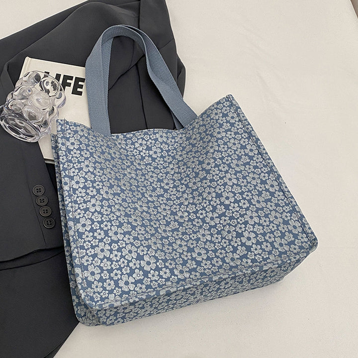 Floral Print Fabric Shoulder Bag