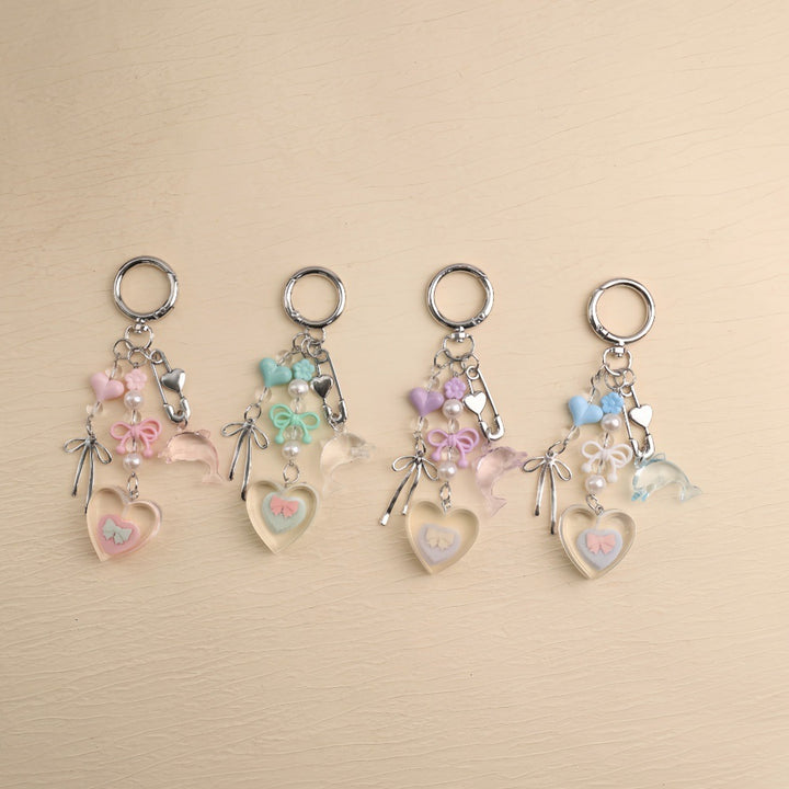 Playful keychain with colorful charms Kalsten
