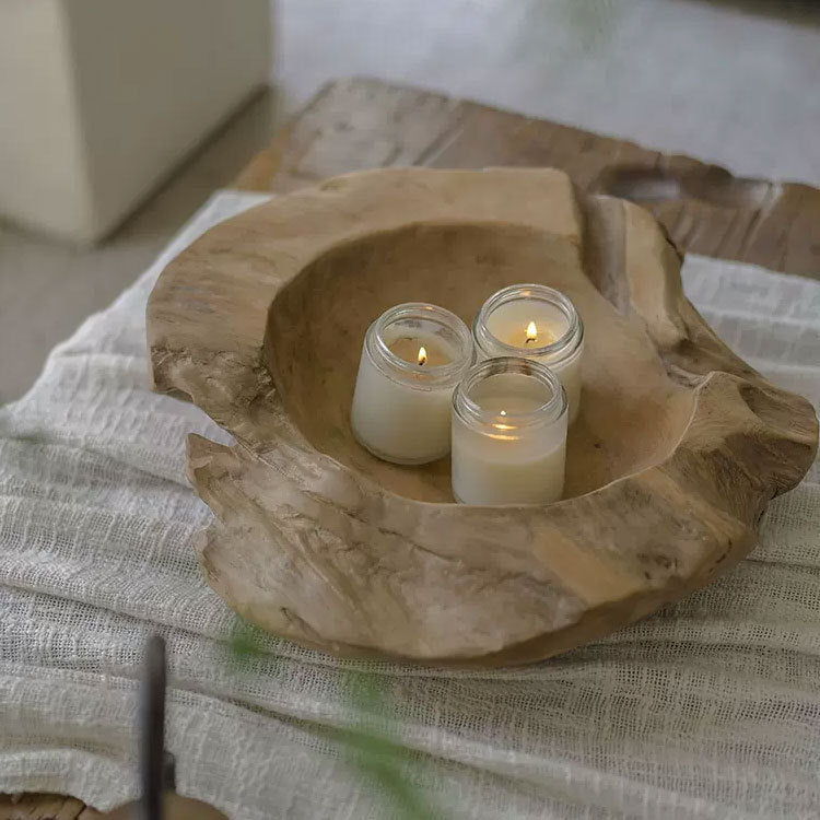 Natural Wood Decorative Bowl