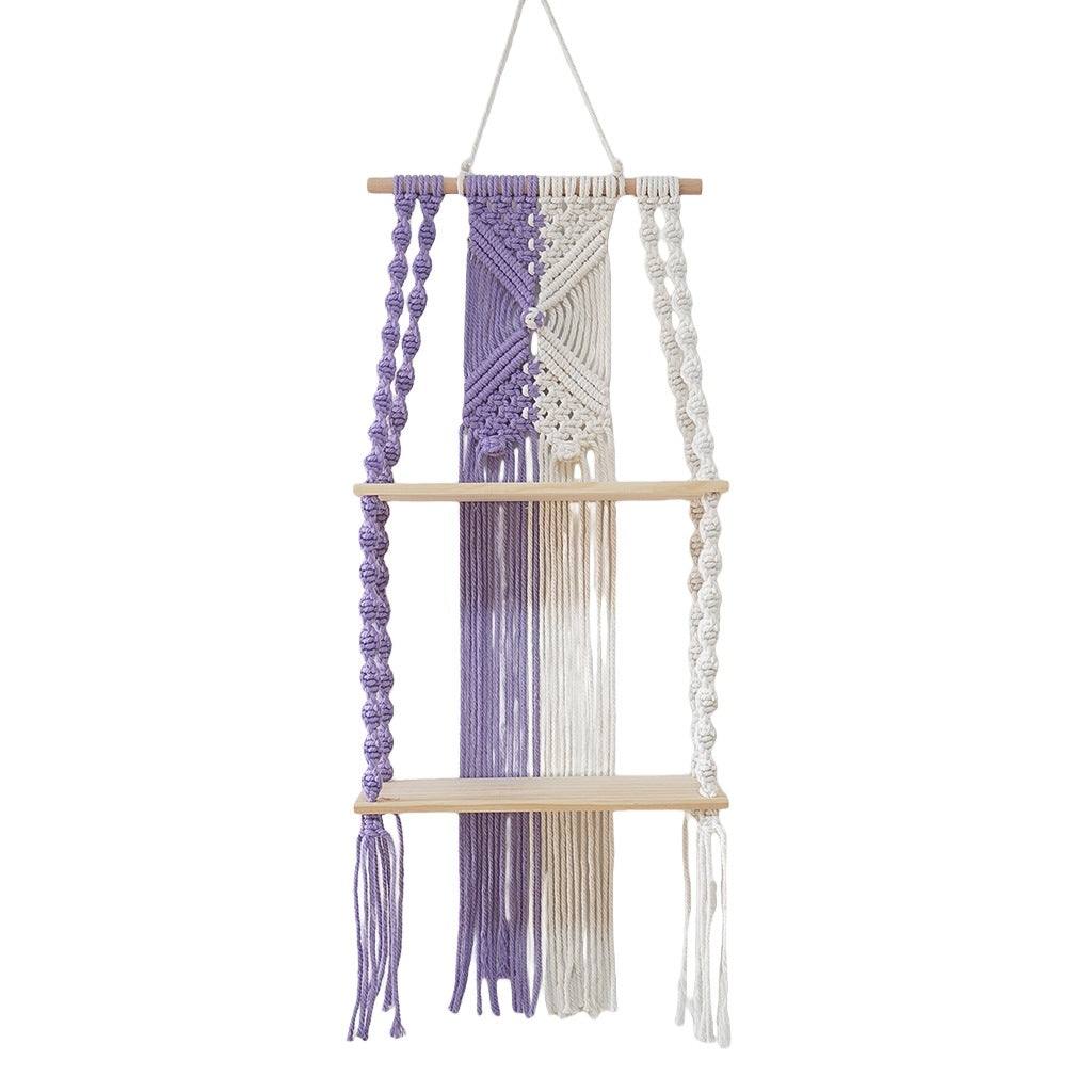 Decorative Macramé Wall Shelf Kalsten