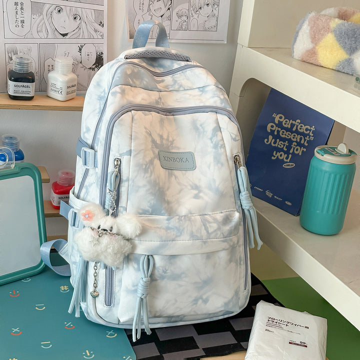 Trendy Marble Patterned Backpack Kalsten
