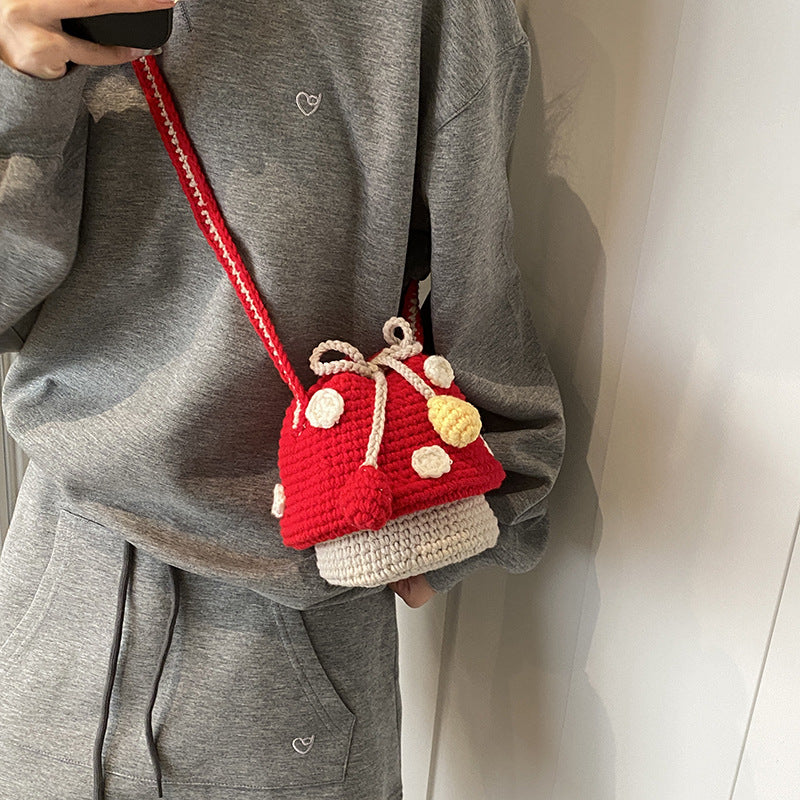 Adorable Fun Mushroom Crochet Backpack