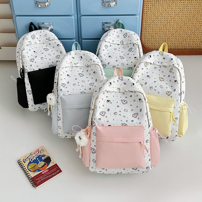 Playful Bunny Ears Printed Backpack Kalsten