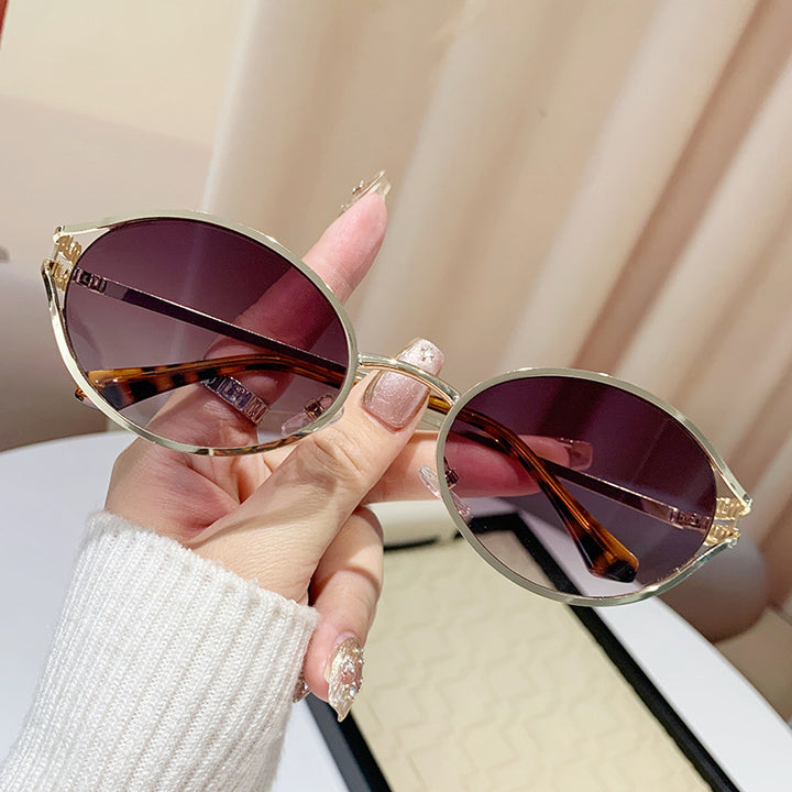 Women's elegant Cat-Eye sunglasses with fine metal frame Kalsten
