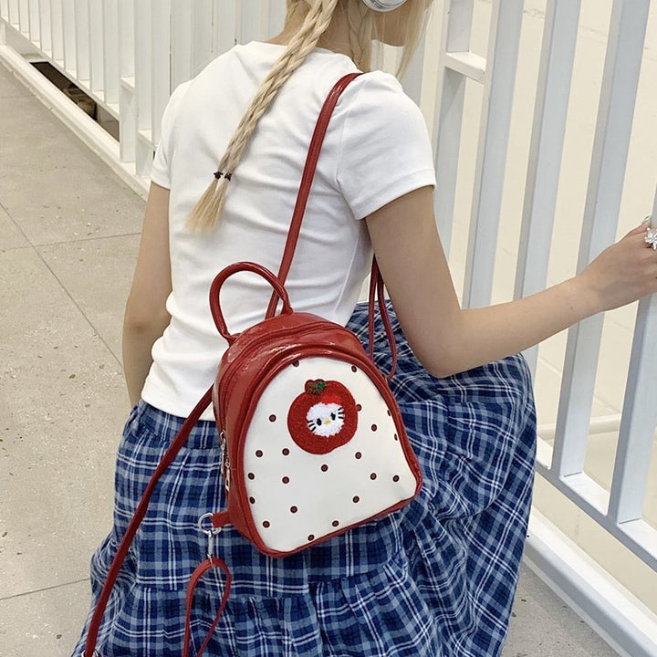 Plush Backpack with Fruity Design and Playful Details Kalsten