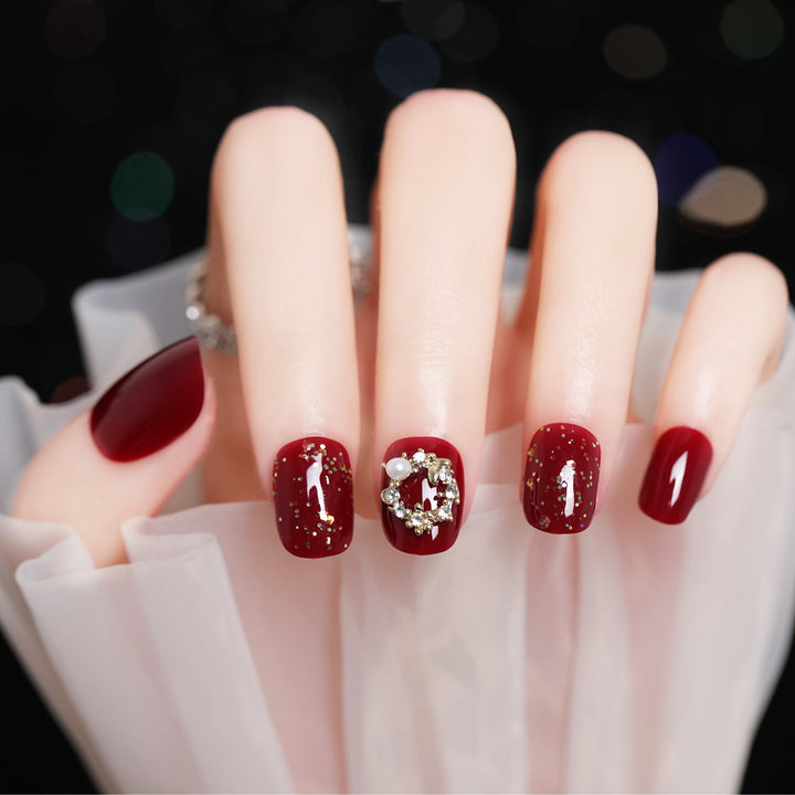 Decorative Glitter Press-On Nails