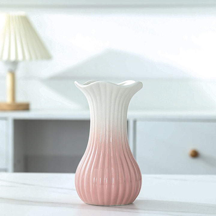 Elegant Floral Design Ceramic Vase Kalsten