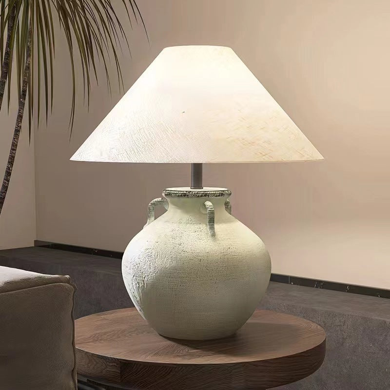 Decorative Table Lamp with Unique Ceramic Base