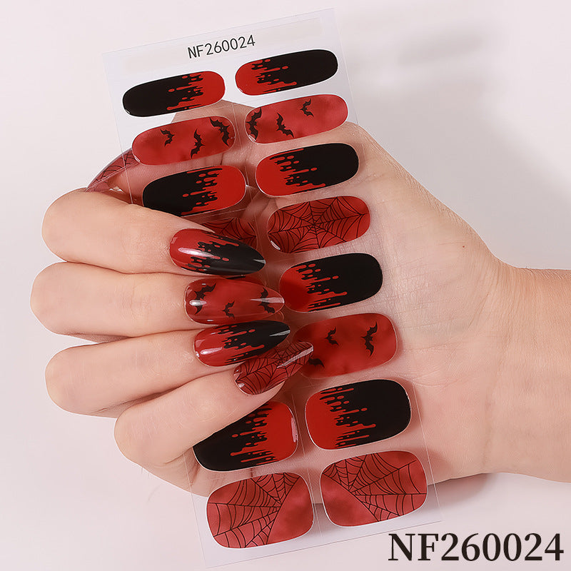 Halloween-Inspired Nail Art Wraps