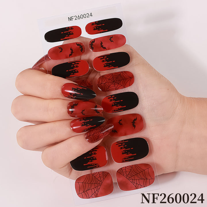 Halloween-Inspired Nail Art Wraps