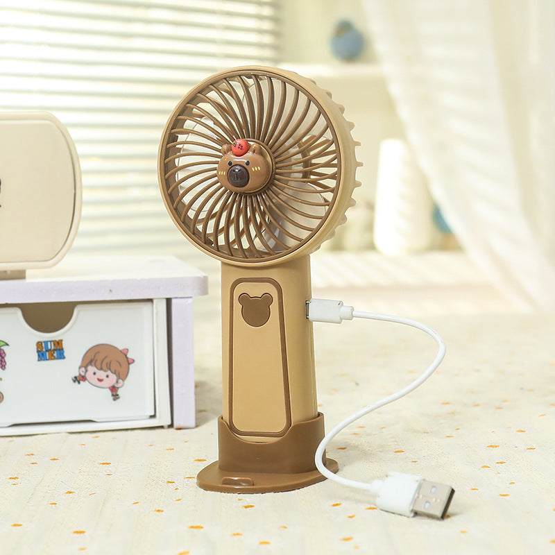 Ladies portable table fan with playful animal design Kalsten