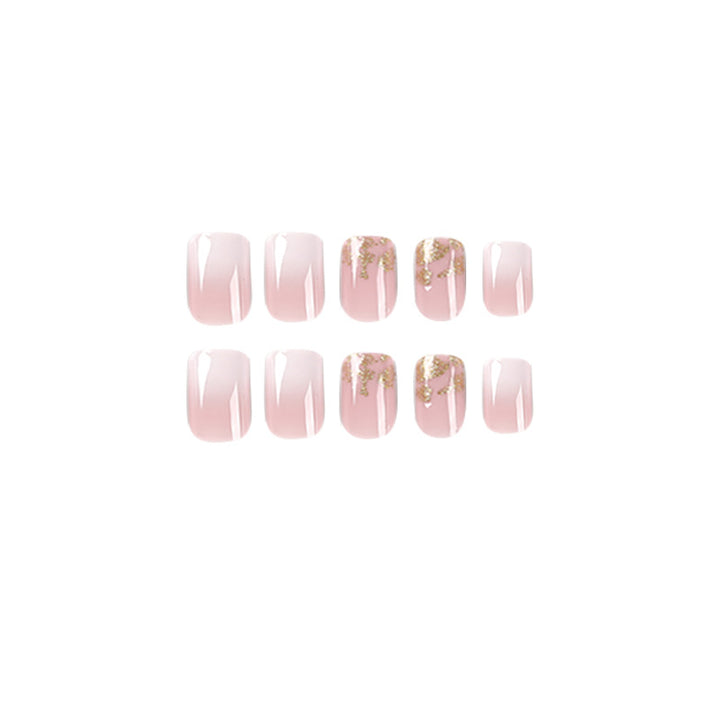 Artistic gel nails with glitter and ombre effect Kalsten