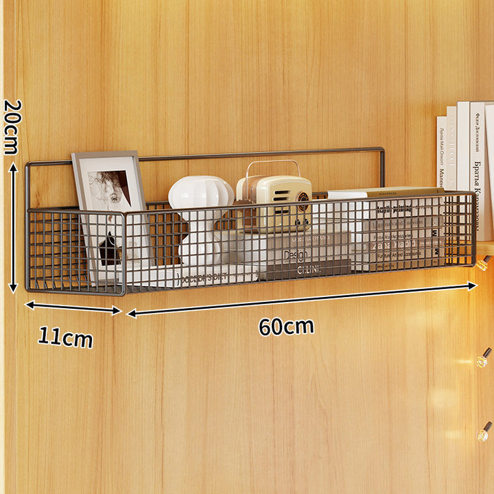 Wall-Mounted Metal Mesh Storage Basket