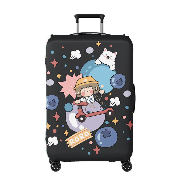 Ladies suitcase cover with creative illustration design Kalsten