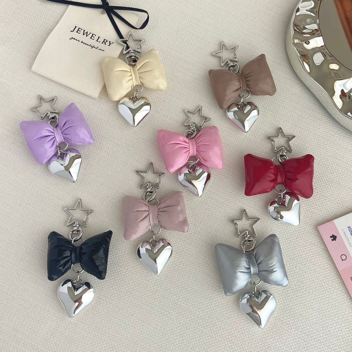 Bow-Shaped Charm Keychain Kalsten