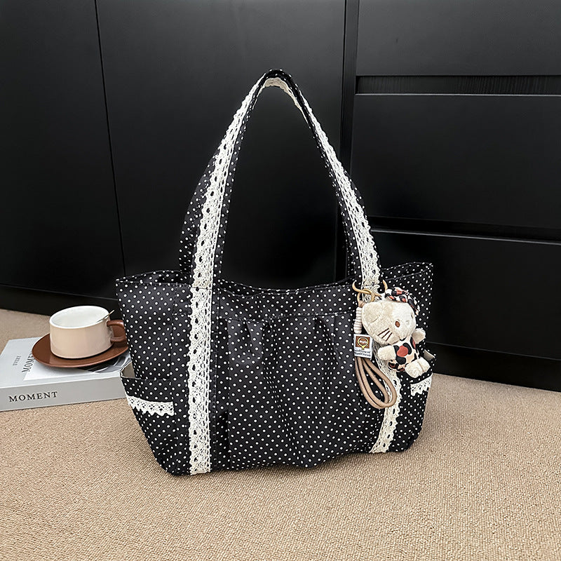 Polka Dot Decorative Tote Bag
