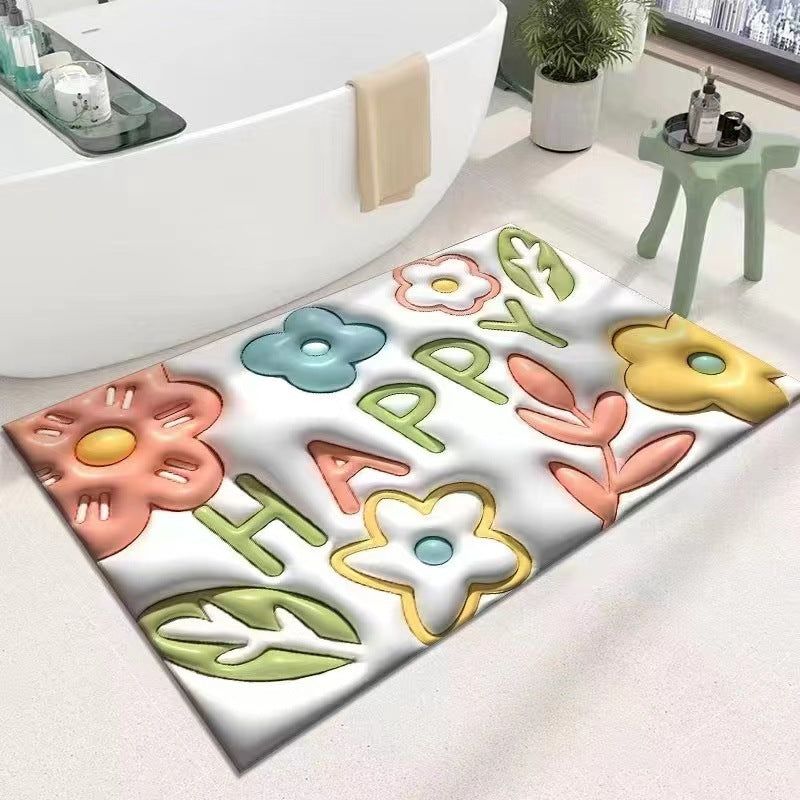 Cute Cartoon Cat Shape Bath Mat Kalsten