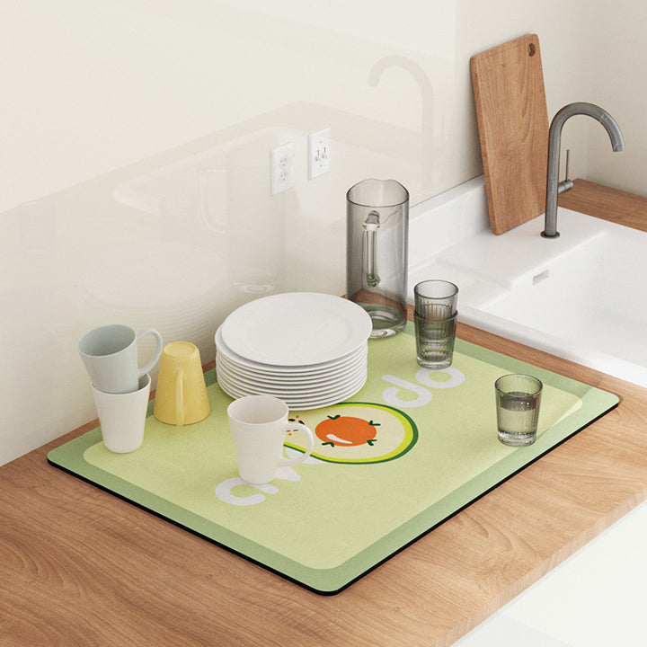 Fun-Themed Kitchen Drying Mat Kalsten