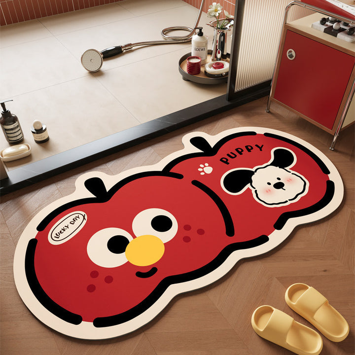 Fun Elephant-Themed Bath Mat Kalsten