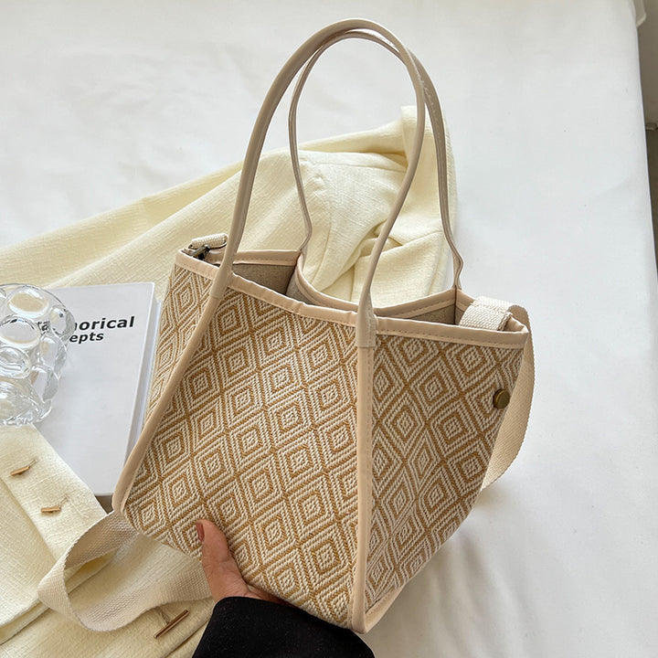 Geometric Patterned Tote Bag