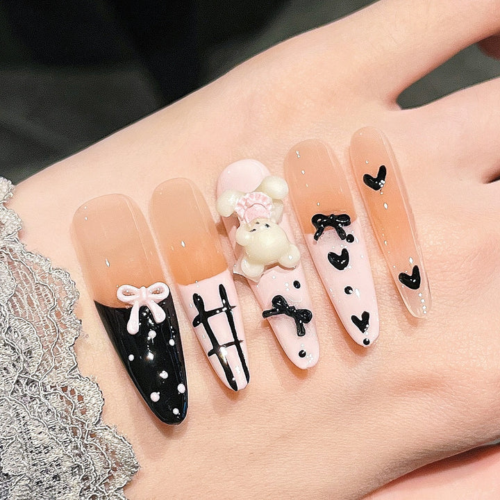Creative 3D Character-Themed Press-On Nail Art Kalsten
