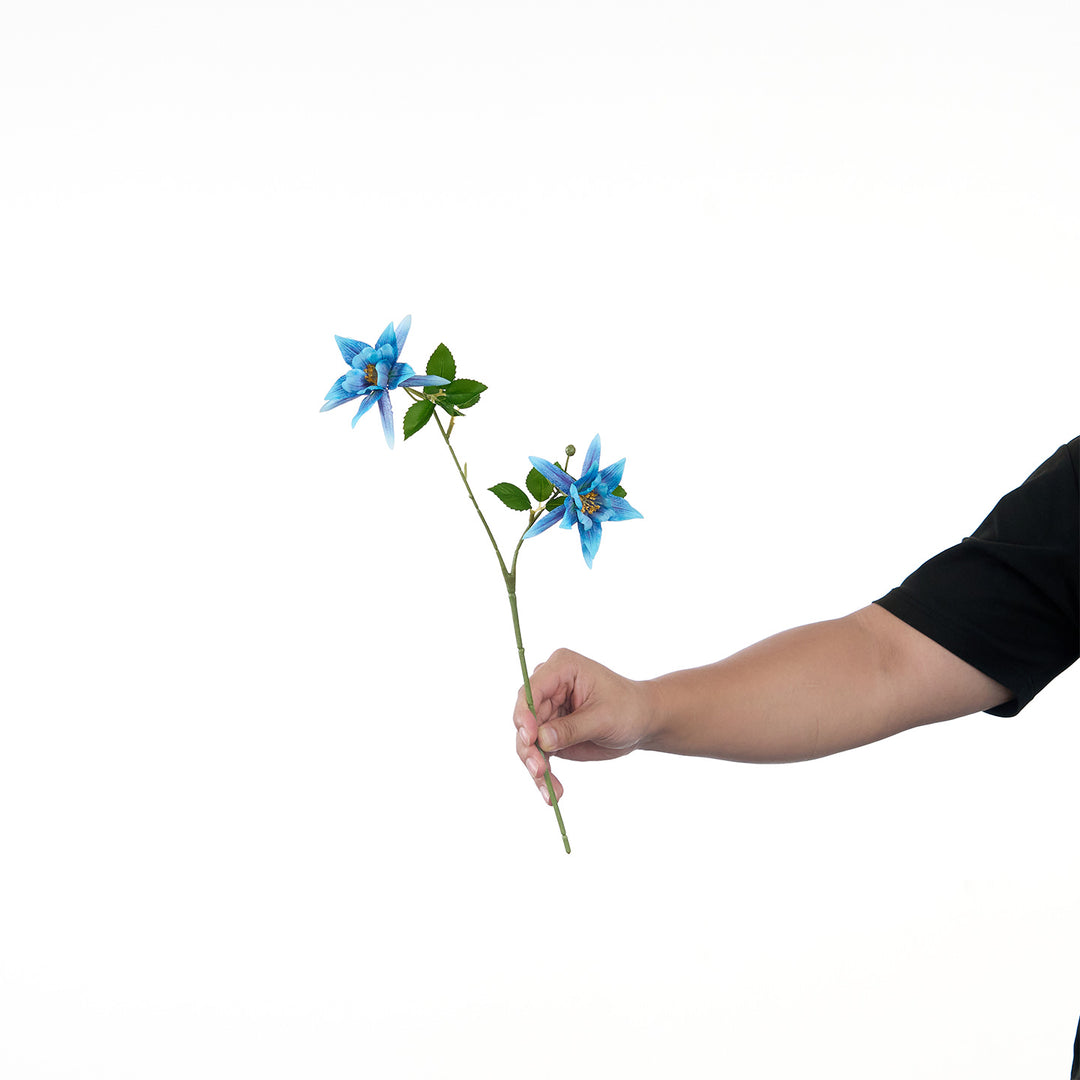 Lifelike Multi-Bloom Flower Stem