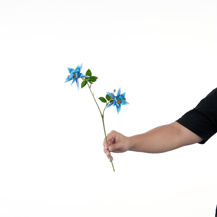 Lifelike Multi-Bloom Flower Stem
