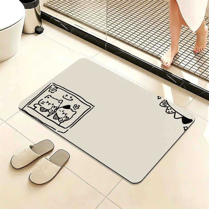 Cute Animal-Themed Bath Mat