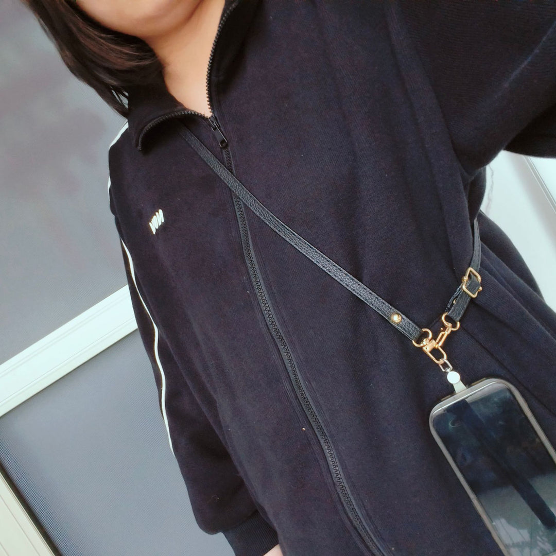 Adjustable Faux Leather Crossbody Strap Kalsten