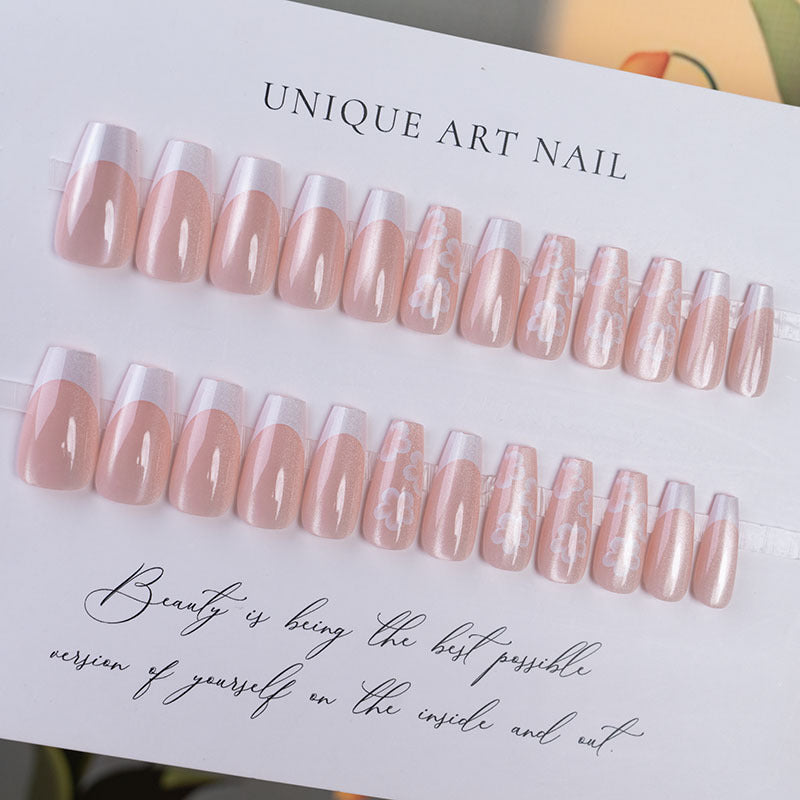 Artistic Floral Press-On Nail Set  1791110564