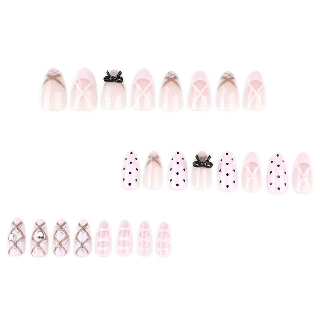 Chic Artistic Press-On Nail Design